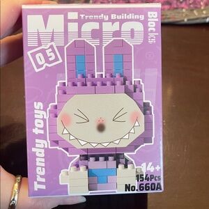 Labubu Micro Trendy Building Blocks Toy - 
154 pieces ages 14+ new
